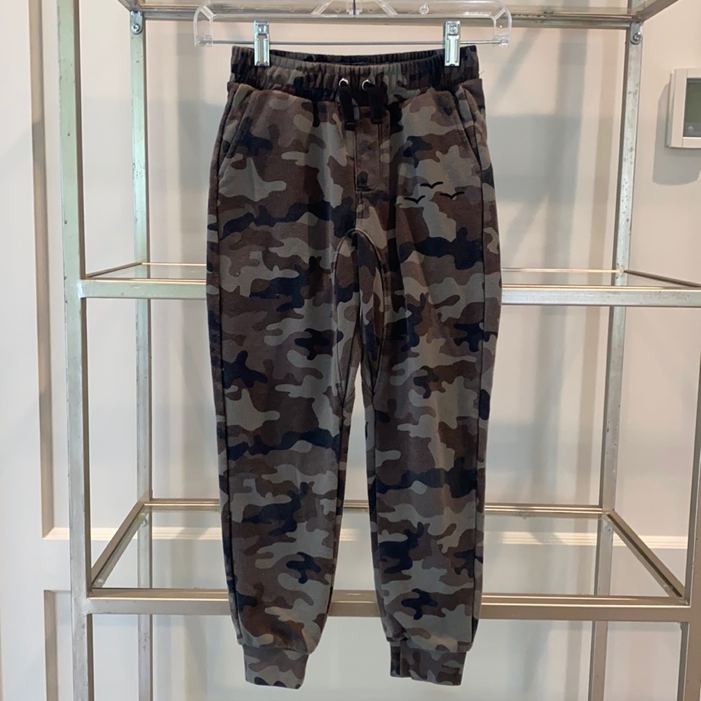 Lazypants Kids Size 8 blk/brn/grn joggers